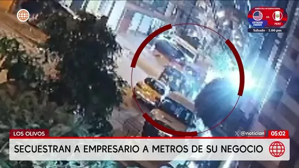 Secuestran a empresario cerca de su local en Los Olivos. Foto: América Noticias Secuestran a empresario cerca de su local en Los Olivos. Foto: América Noticias