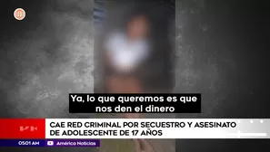 Cae red criminal por secuestro y asesinato de adolescente de 17 años en Pasco. Foto y video: América Noticias