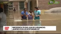 El aniego se produjo en San Juan de Lurigancho. Foto: América TV