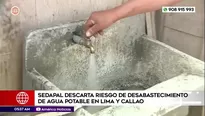 Sedapal descarta riesgo de desabastecimiento de agua potable en Lima y Callao. Foto y video: América Noticias