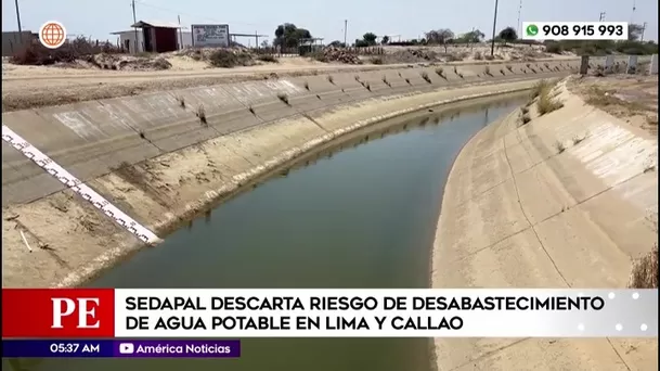 Sedapal descarta riesgo de desabastecimiento de agua potable en Lima y Callao. Foto: América Noticias