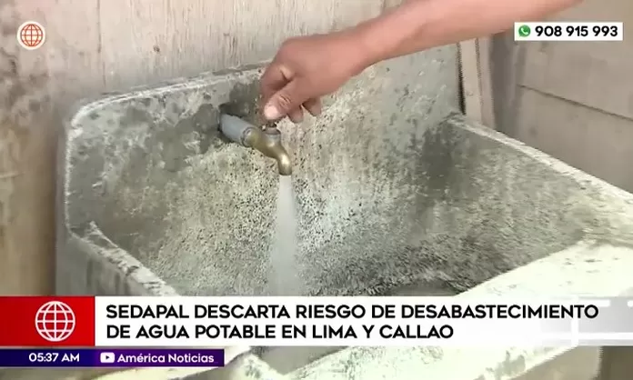 Sedapal rechaza desabastecimiento de agua en Lima y Callao
