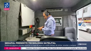 Sedapal detecta 6 mil fugas de agua en Lima y Callao con satélite