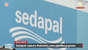 Sedapal busca un aumento en la tarifa del agua, mientras usuarios reportan recibos más altos y se cuestionan los sueldos y bonos dentro de la empresa estatal. Video: Cuarto Poder