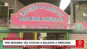 Balacera en mercado de SJM: segundo ataque en menos de un mes. Foto y video: AN