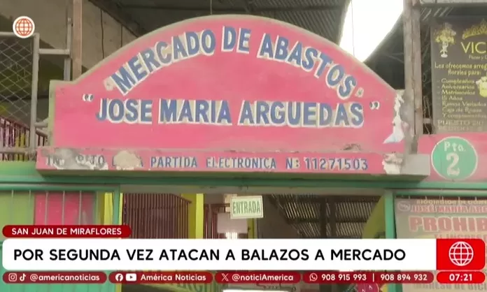 SJM: Por segunda vez atacan a balazos mercado
