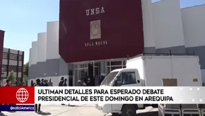 Segunda vuelta: Todo va quedando listo para el debate presidencial entre Castillo y Fujimori. Video: América
