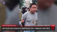 Seis policías son acusados de robar en una casa y amenazar a una familia