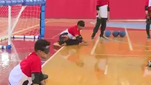 El goalball es un deporte para personas con discapacidad visual. Foto: Captura de TV