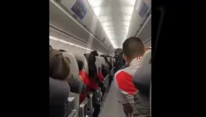 Vuelo de la selección peruana.