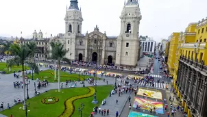 Semana Santa: cerrarán calles del Centro Histórico de Lima. Foto y video: Canal N/América TV/Andina