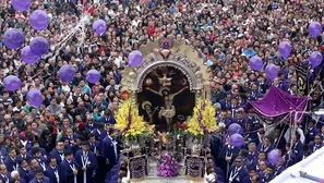 Señor de los Milagros. Foto: Andina