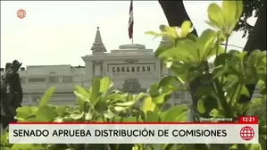 Senado aprueba distribución de comisiones/ Video y Foto: América Noticias