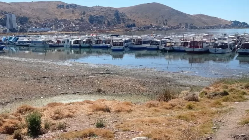 Senamhi advierte disminución en 23% del nivel del agua en el lago Titicaca