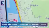 Senamhi alerta que El Niño Costero pasó a nivel extremo
