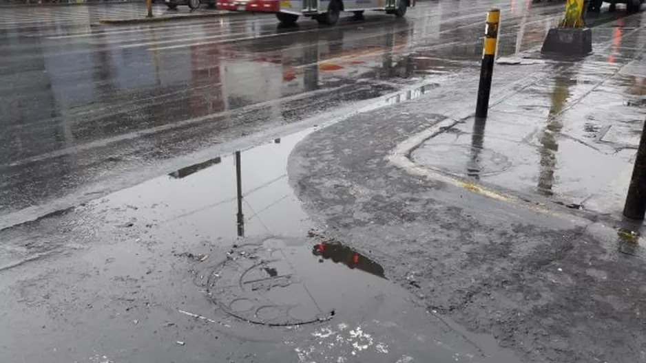 Garúa en Lima. Foto referencial: El Comercio