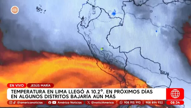 Senamhi: Lima este registró la madrugada más fría con 10.2 °C. Foto: América Noticias Senamhi: Lima este registró la madrugada más fría con 10.2 °C. Foto: América Noticias