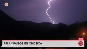 Senamhi reporta relámpagos y truenos en distritos de Lima Este. Foto y video: América Noticias