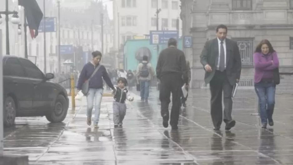 Llovizna en Lima. Foto: Perú21