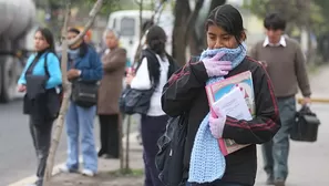 Fr&iacute;o aumentar&aacute; en los pr&oacute;ximos d&iacute;as. Foto: Per&uacute;21.