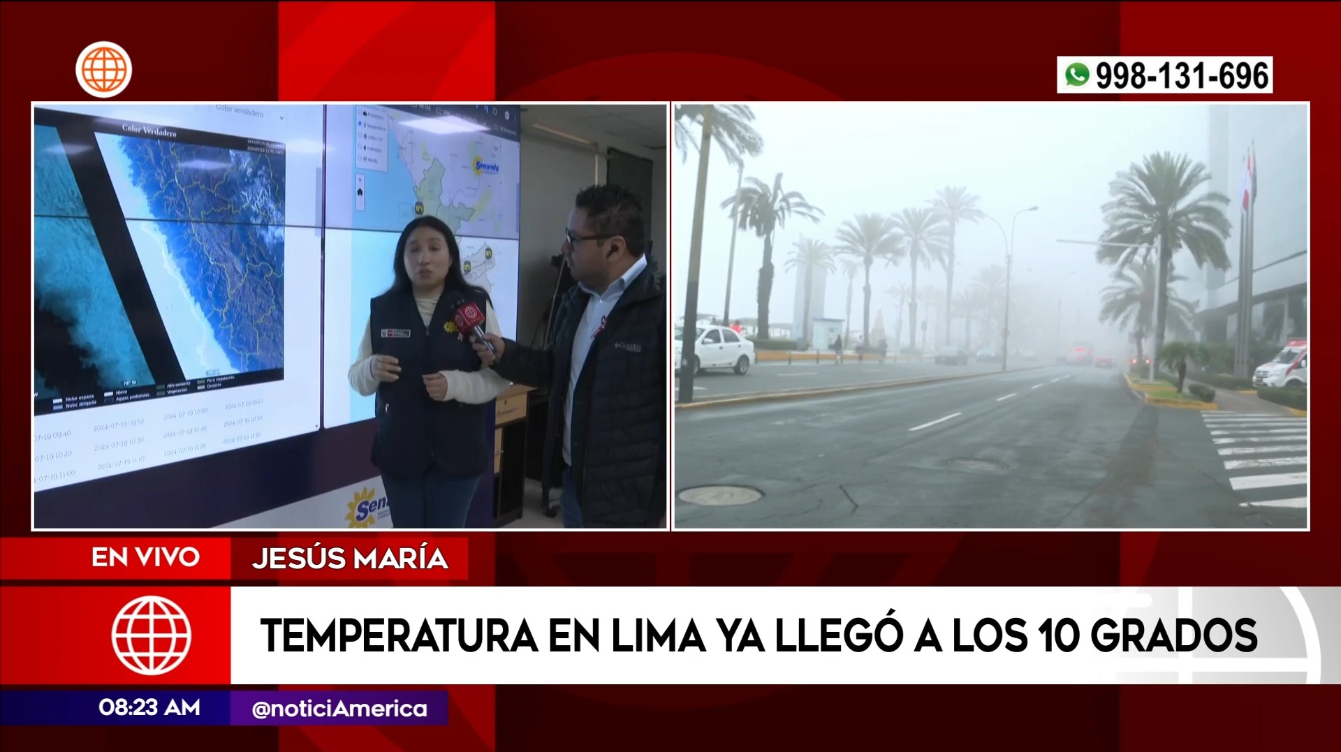 Senamhi Temperatura En Lima Llegó A Los 10 Grados América Noticias 5029