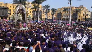 Inicio de la procesión. Foto: archivo El Comercio