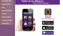 La aplicación del Señor de los Milagros obtuvo más de 78 mil descargas a través de las tiendas virtuales de Playstore y AppleStore.