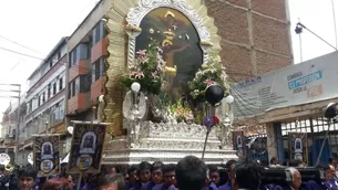 Procesión del Señor de los Milagros. Foto: Andina