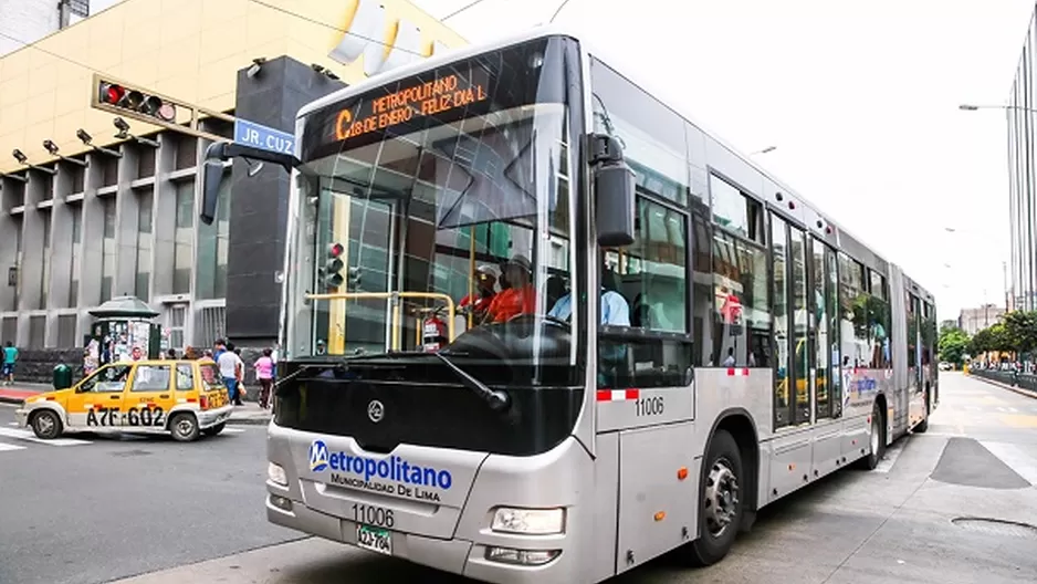 Metropolitano desviará su recorrido. Foto: Andina