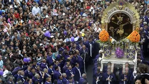 Señor de los Milagros. Foto: Andina