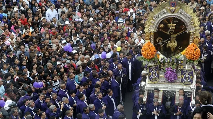 Señor de los Milagros. Foto: Andina Señor de los Milagros. Foto: Andina