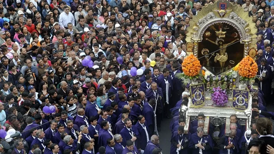 Señor de los Milagros. Foto: Andina