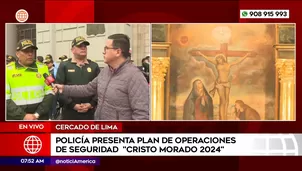 Policía presenta plan de operaciones de seguridad Cristo Morado 2024. Foto y video: América Noticias