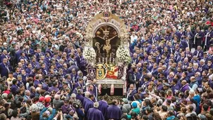 La venerada imagen del Señor de los Milagros realiza este miércoles 1 noviembre su último recorrido 