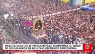 Señor de los Milagros: última procesión inicia al mediodía en Lima