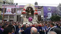 Procesión del Señor de los Milagros. Foto: Andina / Video: Canal N