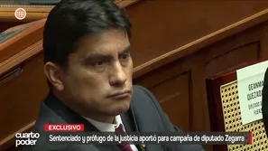 Un hombre sentenciado a seis años de prisión y actualmente prófugo figura en la lista oficial de aportantes de campaña del diputado de Fuerza Popular Carlos Zegarra. Video: Cuarto Poder