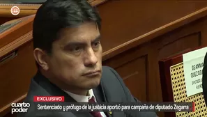 Un hombre sentenciado a seis años de prisión y actualmente prófugo figura en la lista oficial de aportantes de campaña del diputado de Fuerza Popular Carlos Zegarra. Video: Cuarto Poder
