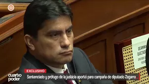 Un hombre sentenciado a seis años de prisión y actualmente prófugo figura en la lista oficial de aportantes de campaña del diputado de Fuerza Popular Carlos Zegarra. Video: Cuarto Poder