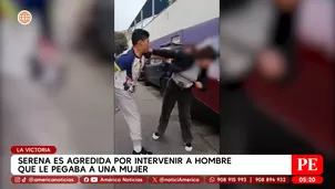 Serena es agredida por intervenir a hombre que le pegaba a una mujer en La Victoria. Foto y video: América Noticias