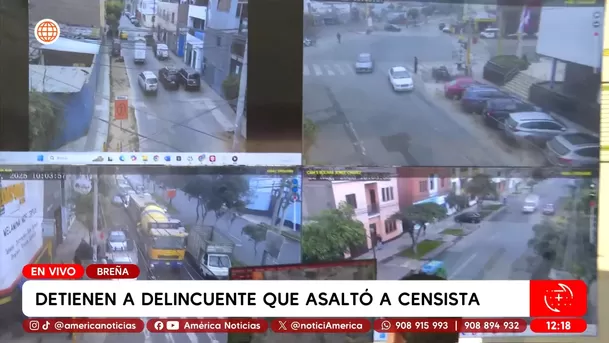 Serenazgo atrapó a ladrón que asaltó a censista en Breña. Foto: América Noticias