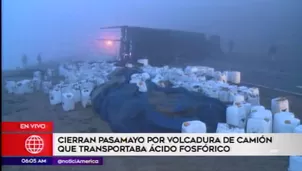 Accidente en el serpentín de Pasamayo. América Noticias