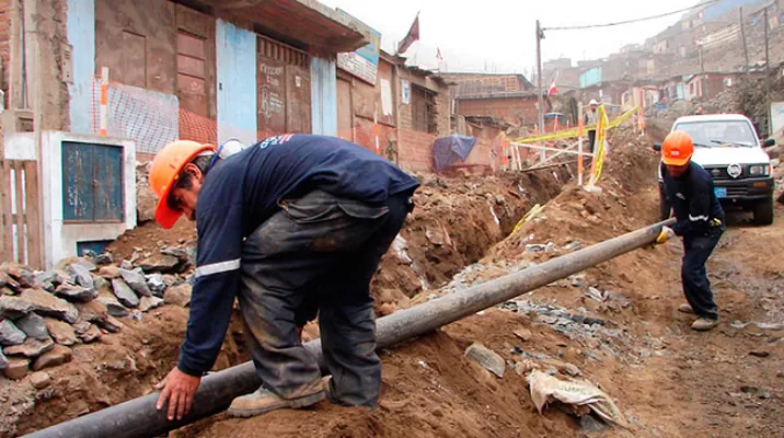 La meta es que el 100% de la población urbana cuenta con agua potable y saneamiento. Foto. Andina La meta es que el 100% de la población urbana cuenta con agua potable y saneamiento. Foto. Andina