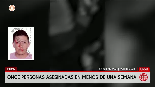 Sicariato en Piura deja 11 asesinados en una semana. Foto: América Noticias