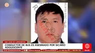 Sicario adolescente mata a conductor de Etusa en SJL