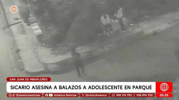 Sicario asesina a adolescente en parque de San Juan de Miraflores. Foto: América Noticias