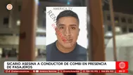 Sicario asesina a conductor de combi en presencia de pasajeros