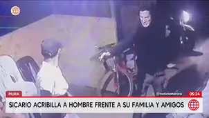 Sicario asesina a hombre de 22 balazos frente a su familia en Piura. Foto y video: América Noticias