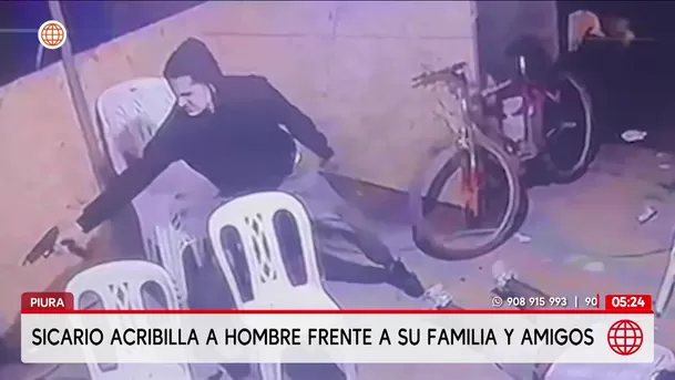 Sicario asesina a hombre de 22 balazos frente a su familia en Piura. Foto: América Noticias