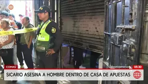 Sicario asesina a un hombre en Comas. Foto y video: América Noticias